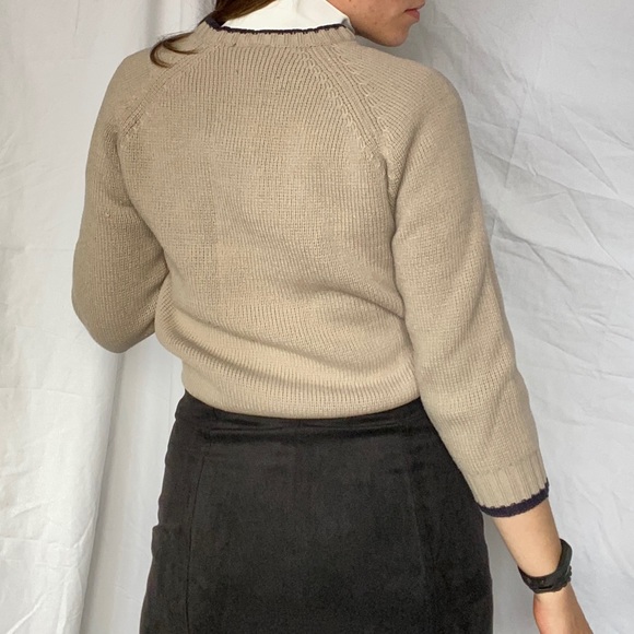 Brown sweater tan cream - Picture 4 of 10